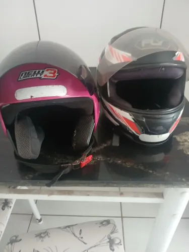 2 capacete de moto usados