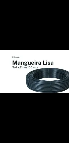 Mangue Lisa Preta 3/4×2mm rolo 100mts. 