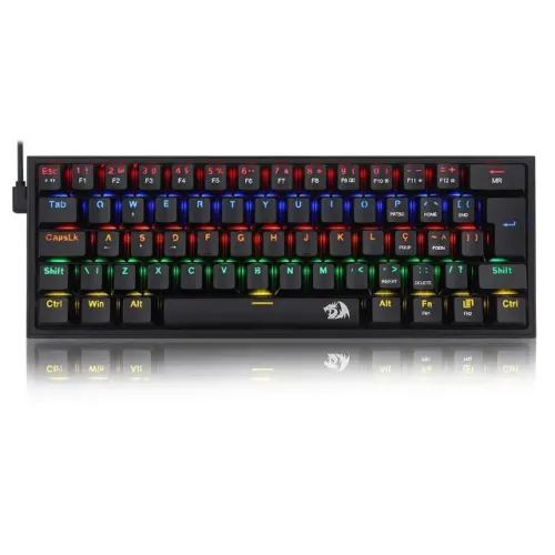 Teclado Mecânico Redragon Fizz Rainbow K617-R-B