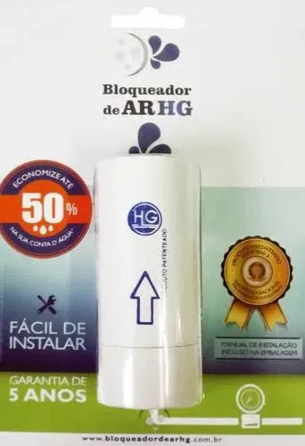 Bloqueador de Ar e Economia de Água ARHG