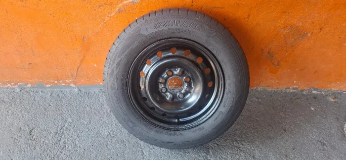Estepe Aro 13 Original Fiat Uno, Palio e Fiorino + Pneu Dunlop 165 x 70 SP Touring_Aceito 