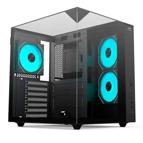 Gabinete Gamer C3Tech Aquarius MT-G950BK Black *Sem Fan Led* - ATX, Micro-ATX - WZetta