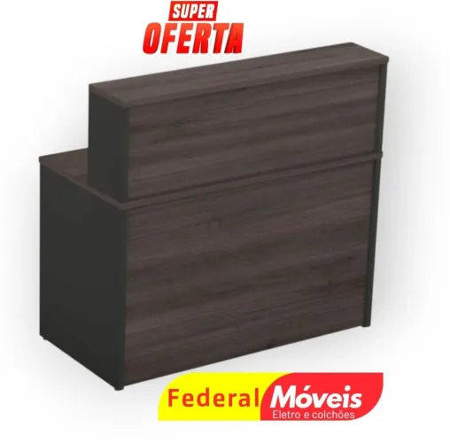 Balcão de Atendimento 1,50m - NOVO - Resistente e ideal para recepção ou escritório