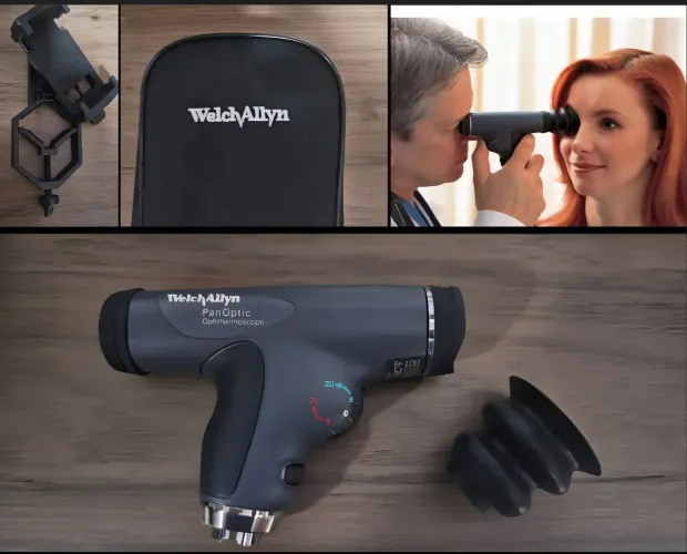 Oftalmoscópio PANOPTIC 3,5v pouco usado, nenhum arranhão