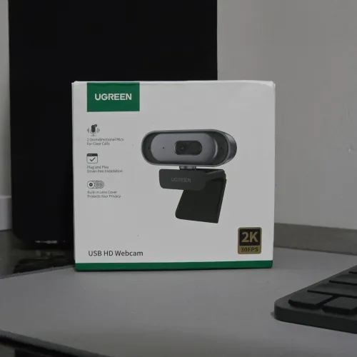 Webcam UGREEN 2K 30FPS com Microfone Duplo