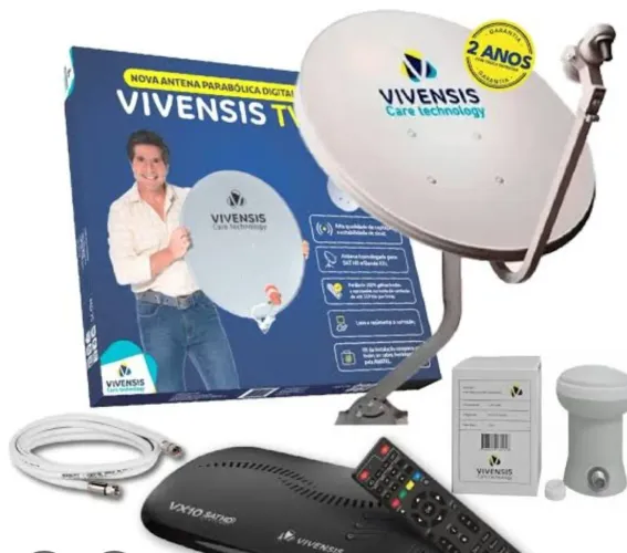 Antena Parabólica Digital Vivensis TV Completa