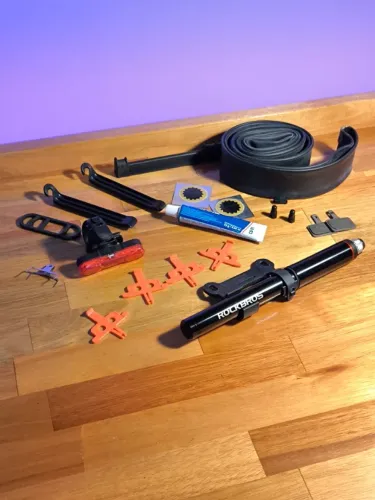 Bomba de ar para bicicleta portátil Original Rockbros + Acessorios