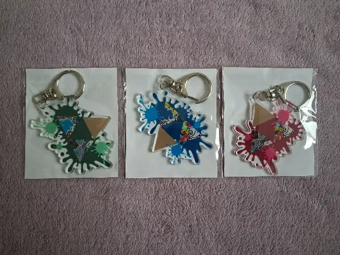 Chaveiros em acrilico Splatoon x The Legend of Zelda, Splatfest, oficial nintendo, novos