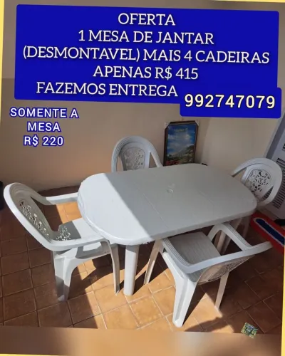 MESA JANTAR CLASSICA TII6 ENTREGO HOJE 