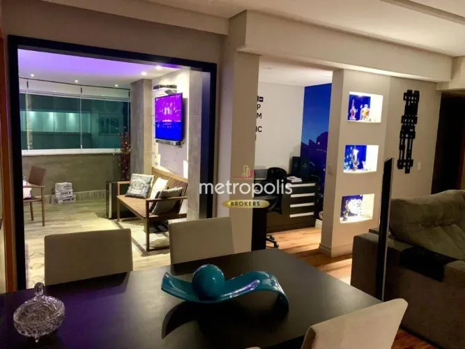 Apartamento à venda, 126 m² por R$ 1.490.000,00 - Vila Scarpelli - Santo André/SP