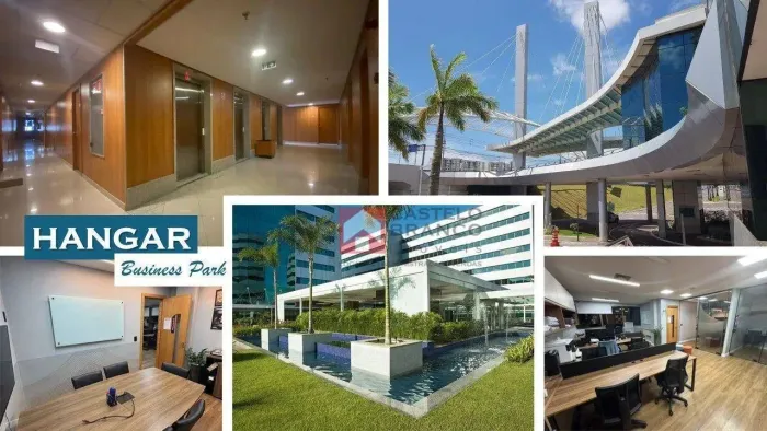 HANGAR BUSINESS PARK Sala Escritório Mobiliado com 66m2, disponível para VENDA por R$650.