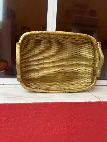 Lindo cesto feito a mão