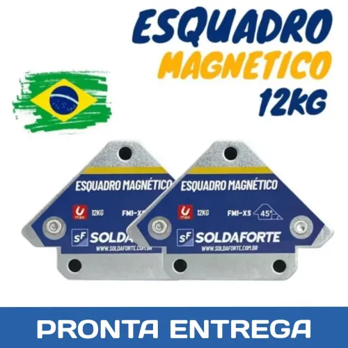 ESQUADRO MAGNÉTICO 12Kg - 02 PEÇAS 