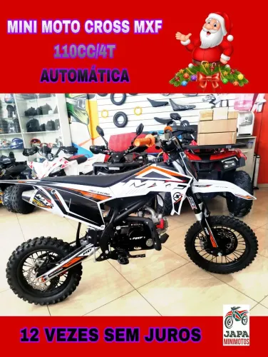 MINI MOTO CROSS MXF 110CC/4T AUTOMÁTICA EM 12 VEZES SEM JUROS 