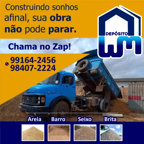 AREIA E BARRO P/ SUA OBRA