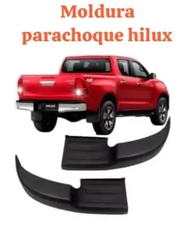 Moldura parachoque traseiro hilux 