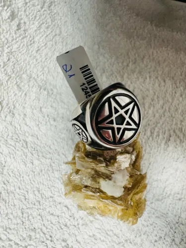 Anel Pentagrama - Aço Inox