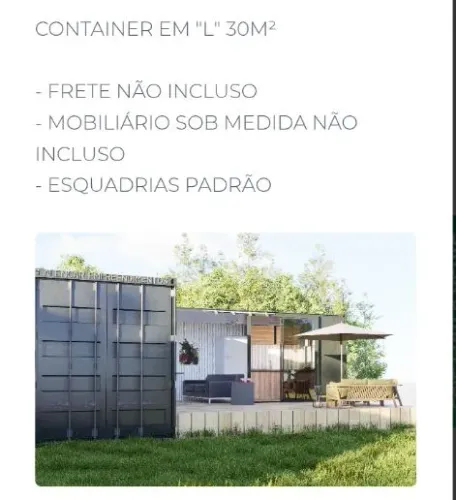 Casa em L - Container 