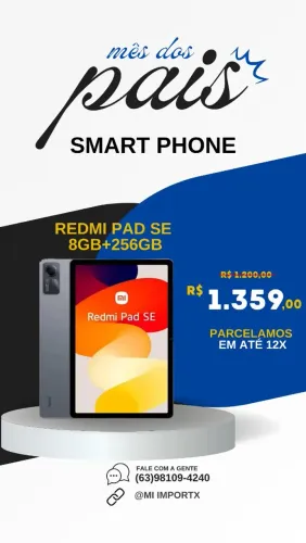 Redmi Pad SE 8GB+256GB - Oferta Especial Dia dos Pais!