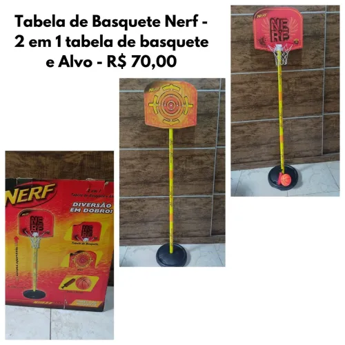Tabela de Basquete Nerf 2 em 1