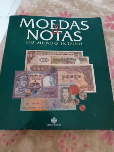 Coleção moedas e notas do mundo inteiro 