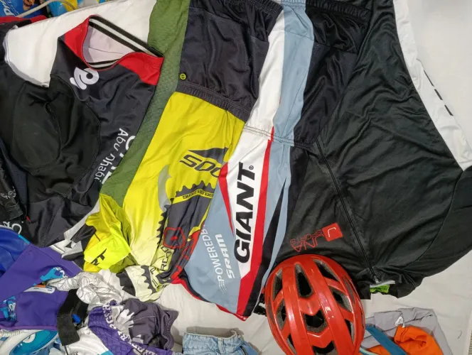 Roupa de ciclismo conservadas
