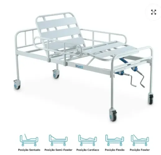 Cama Hospitalar + Colchão pneumático + colchão ortobom