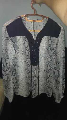Blusa BATA CHIFFON COBRA 1023 ESTAMPADO