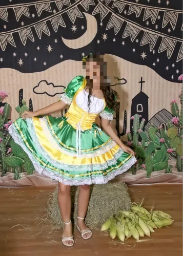 Vestido da rainha do milho 
