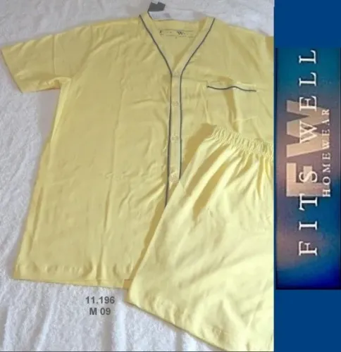 11.196 l 09 Pijama Fitswell manga curta 100 % algodão