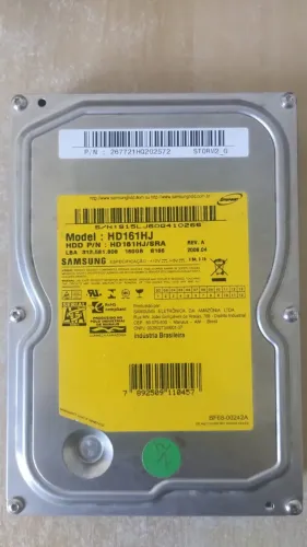 SAMSUNG HD161HJ (p/Técnicos Em Recuperação De Dados)