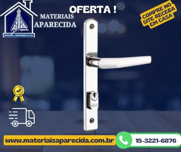 Fechadura Externa Pop Estreita Cromado Soprano 520