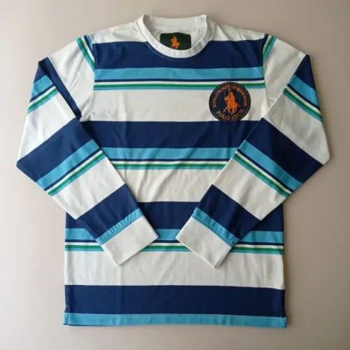 camiseta masculina listrada de manga comprida - g - royal county of berkshire polo club