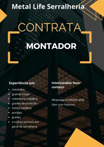Auxiliar de serralheria