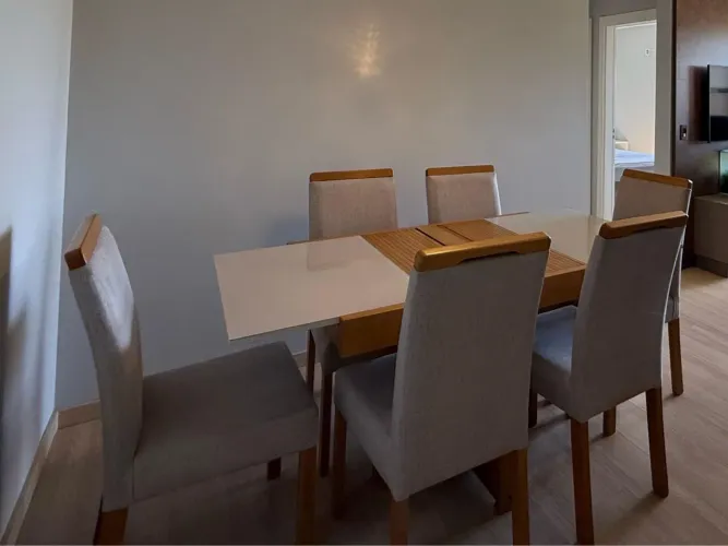 Mesa retrátil 6 lugares