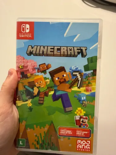 Vendo 2 jogos Nintendo switch Minecraft versão Mário 