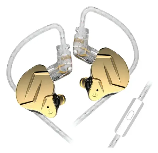 Fone De Ouvido Kz Zsn Pro X Dorado In-ear Com Microfone