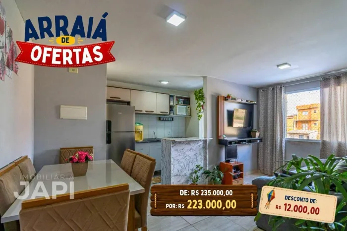 Apartamento com 2 dormitórios à venda, 46 m² por R$ 223.000,00 - Condomínio Reserva Mont S