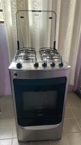 Fogão 4 bocas com forno cônsul inox