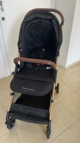 Carrinho de bebê portátil Premium Baby marrom/cobre