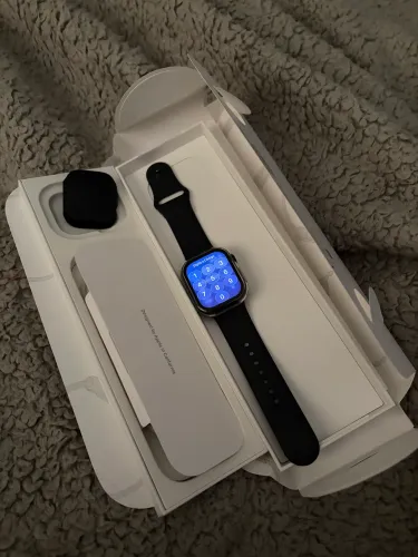 Apple Watch Series 10 alumínio preto 42mm pulseira p/m na caixa original 