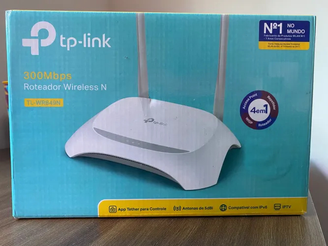Roteador Wi-Fi TP-Link TL-WR849N 300Mbps - Usado apenas 1 vez (Na caixa)