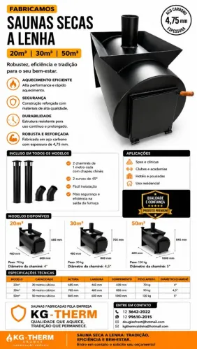 SAUNA SECA A LENHA 