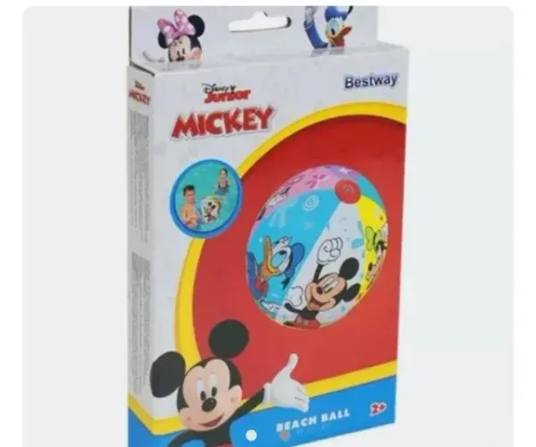 Bola infantil Mickey Mouse, marca Bel, produto oficial Disney.