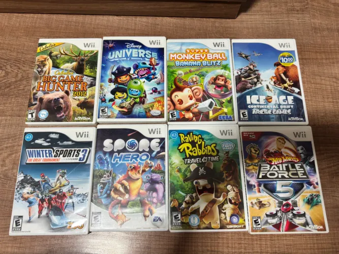 Jogos de nintendo Wii cada jogo por R$ 39