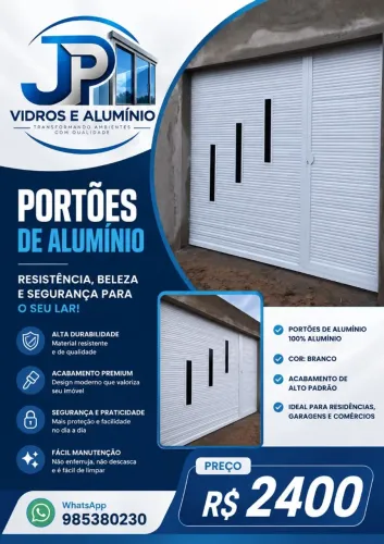 Portão de alumínio