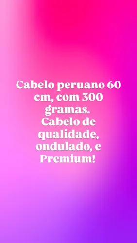 Vendo cabelo peruano premium! 
