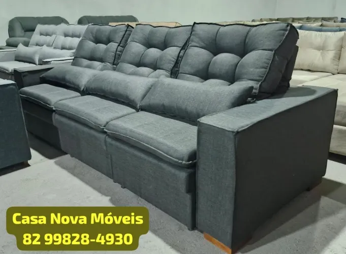 Sofá Retrátil e Reclinável 250cm
