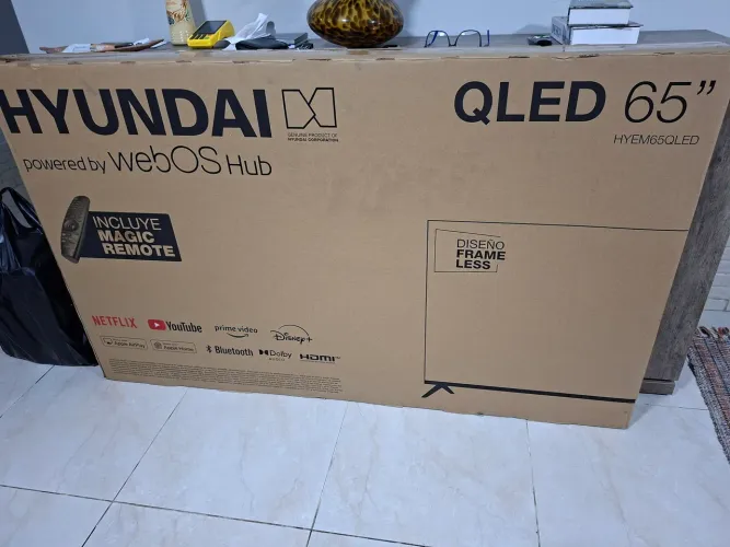 Tv 65 polegadas Hyundai qled sistema webOS