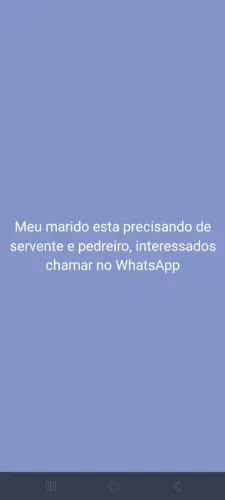 Estou precisando de pedreiro e servente urgente, morar em Blumenau e ter como ir e voltar